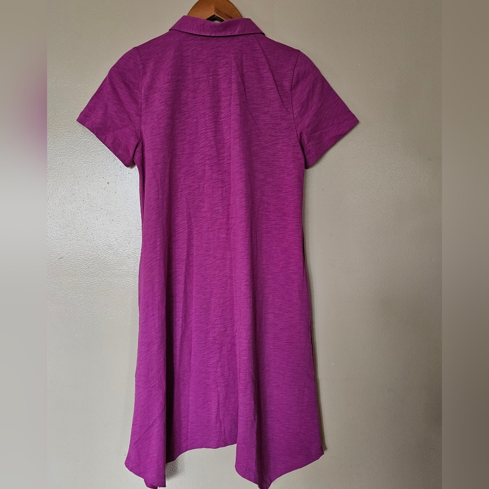 Soft Surroundings Danielle Mixed Button Shirt Dress SP Boho Artsy Resortwear - Picture 8 of 14